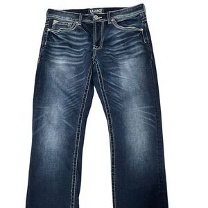 Buckle Salvage Mayhem Straight Dark Wash Buckle Denim Jean Men's Sz 32S